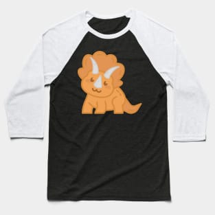 Dinosaur Triceratops Baseball T-Shirt